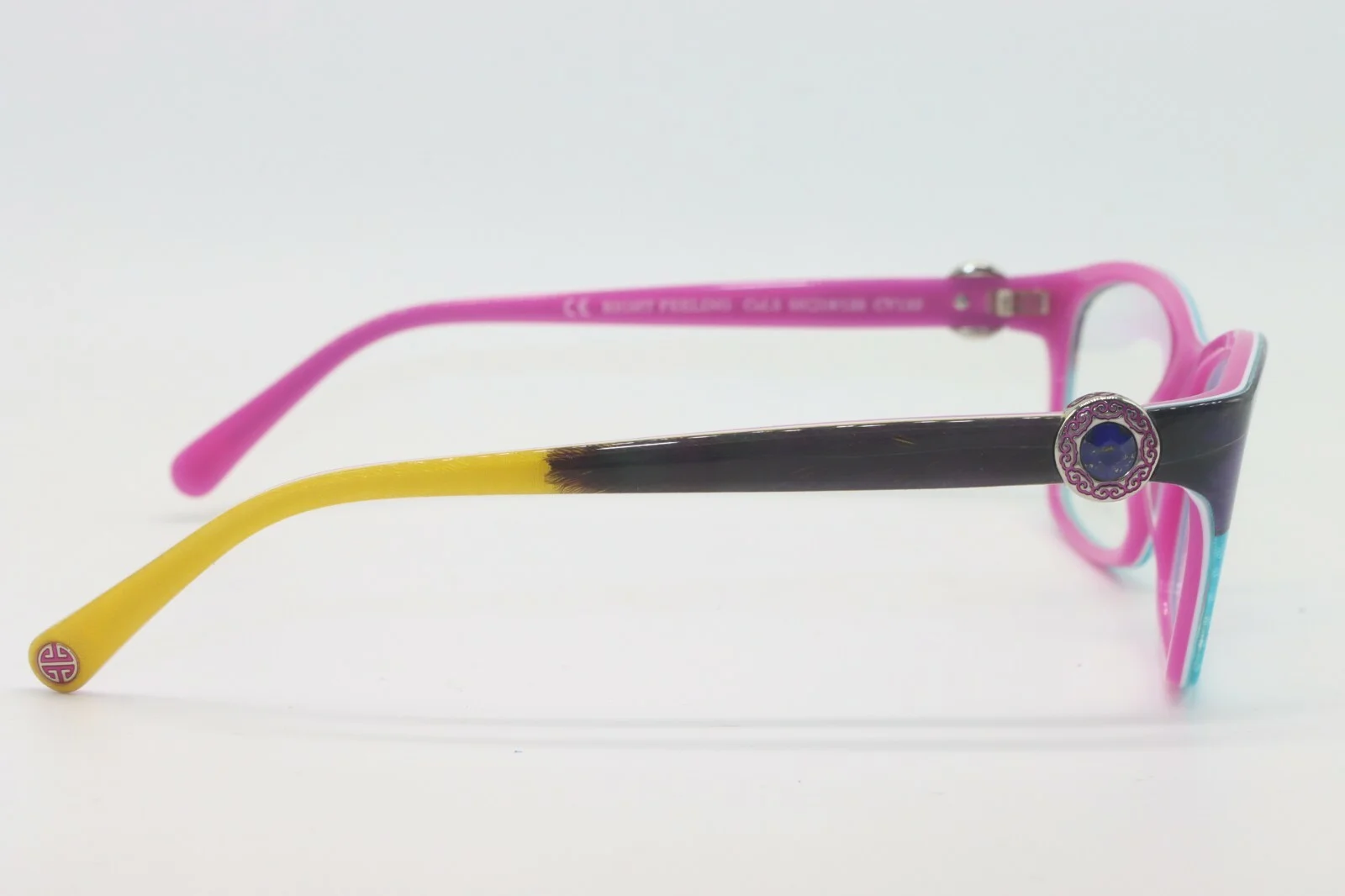 NEW COCO SONG RIGHT FEELING COL. 3 CV133 BLUE PURPLE AUTHENTIC EYEGLASSES 55-18 3