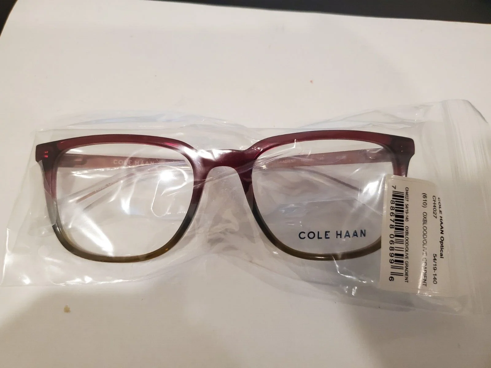 NEW Cole Haan CH 4027 610 RED GRADIENT Eyeglasses 54mm/19/140MM SPRING HING 3