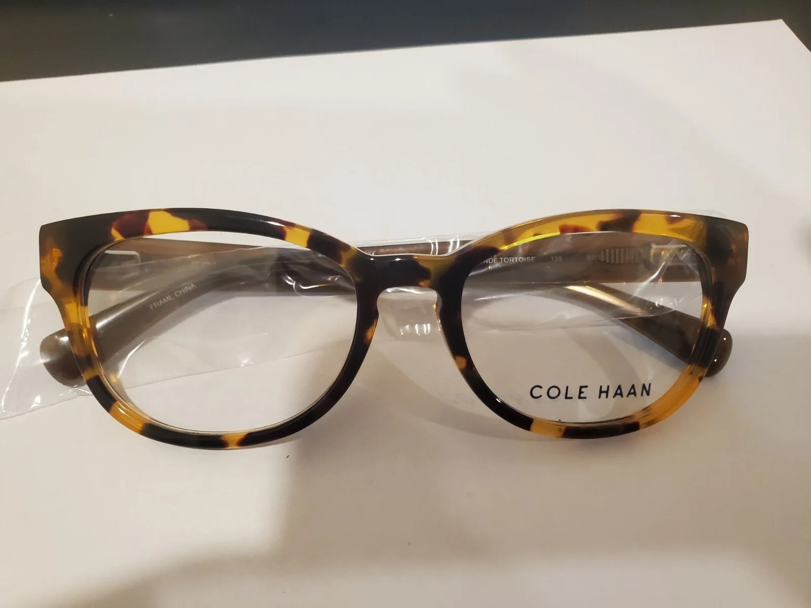NEW COLE HAAN CH5012 247 Blonde Tortoise Womens Eyeglasses 51-17-135 B35 PERFECT 3