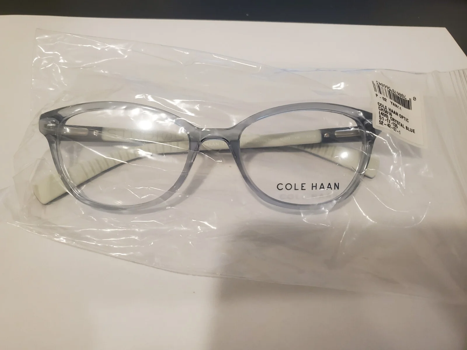 NEW COLE HAAN CH5018 400 Crystal Blue 51.17.135 B32MM Women’s Eyeglasses PERFECT 3
