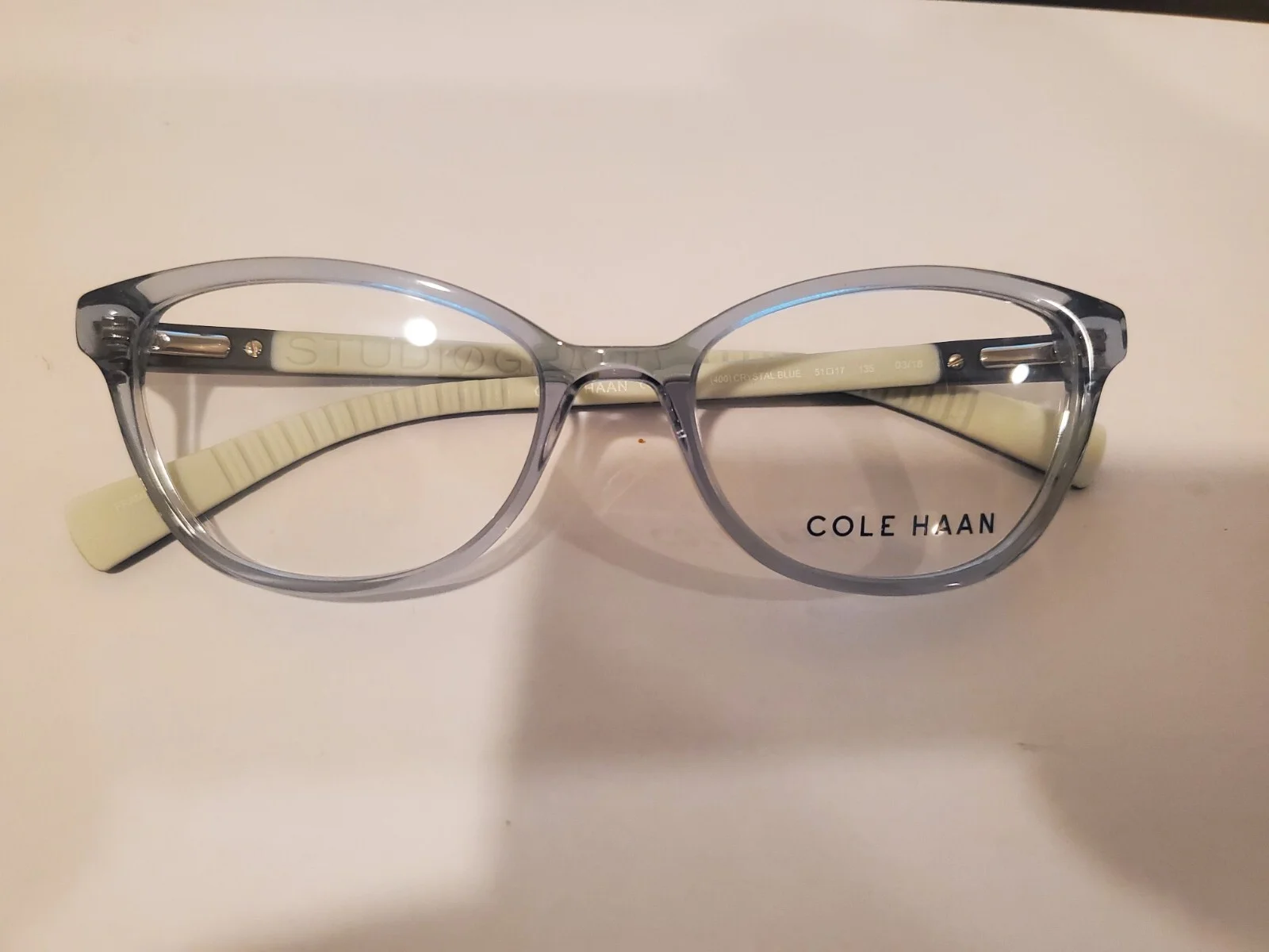 NEW COLE HAAN CH5018 400 Crystal Blue 51.17.135 B32MM Women’s Eyeglasses PERFECT 4