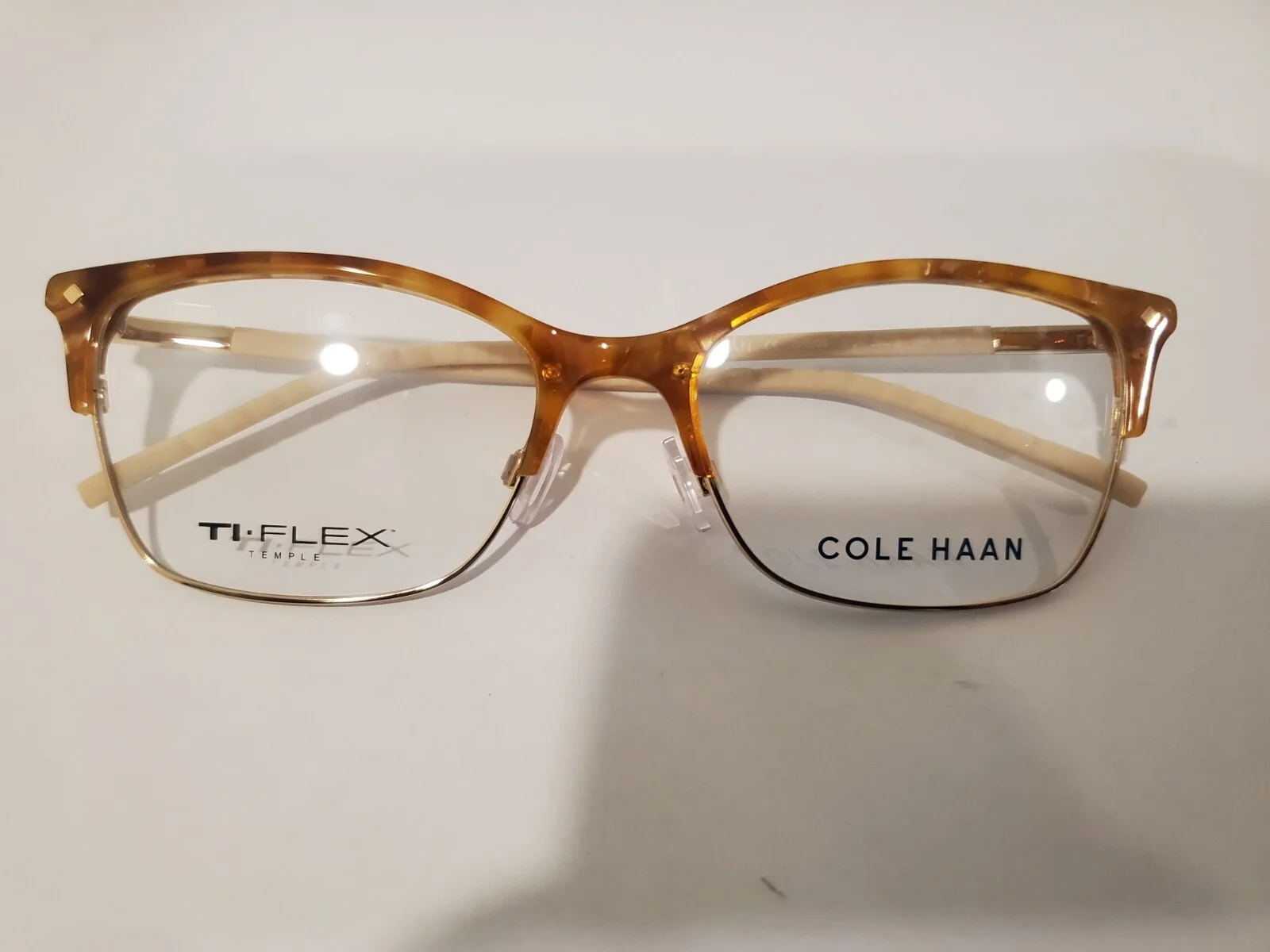 NEW Cole Haan CH5029 230 Amber Tortoise 53.18.135 Women’s Eyeglasses FLEX TEMPLE 4