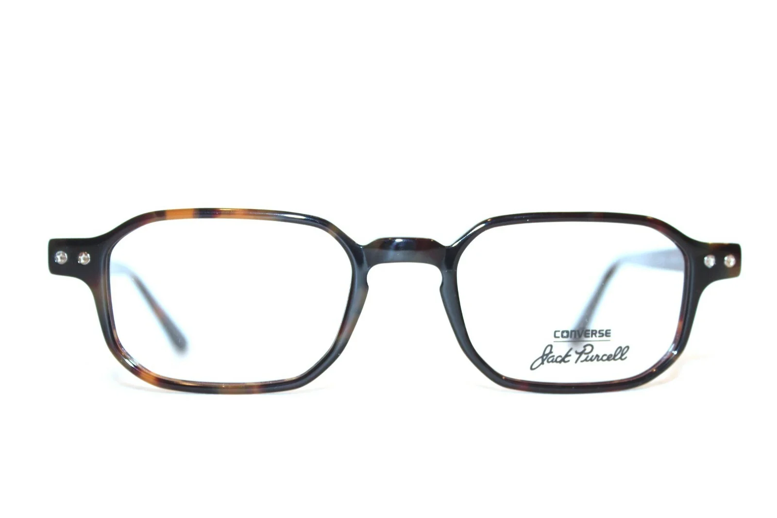 NEW CONVERSE JACK PURCELL P001 UF TORTOISE EYEGLASSES RX FRAMES 49-19-145 W/CASE 2