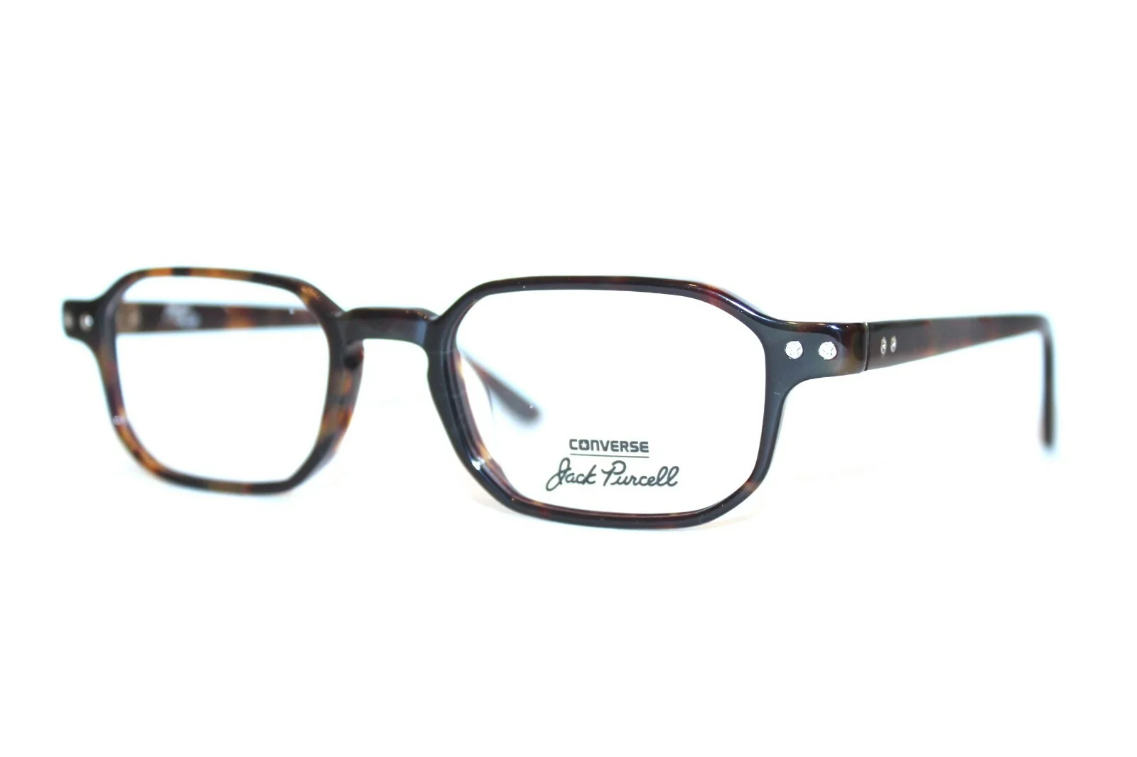 NEW CONVERSE JACK PURCELL P001 UF TORTOISE EYEGLASSES RX FRAMES 49-19-145 W/CASE 3