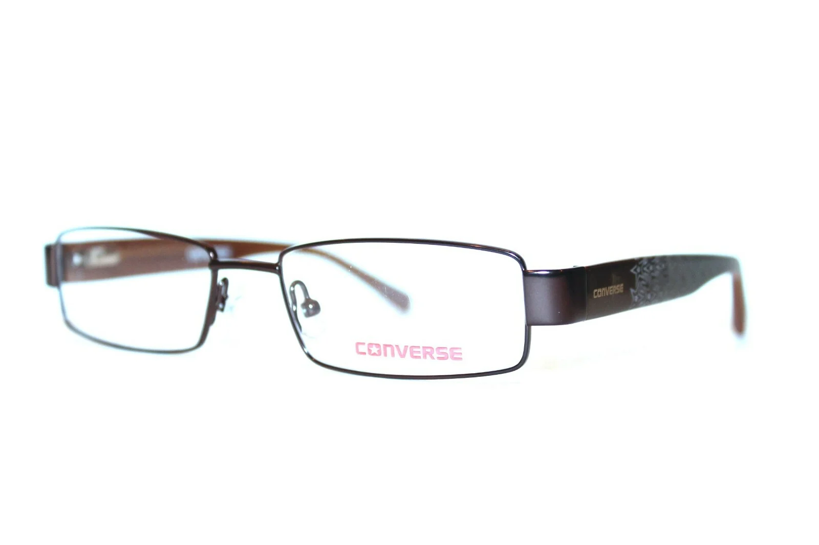 NEW CONVERSE WAIT FOR ME BROWN EYEGLASSES YOUTH KIDS RX FRAMES 49-16-130 W/ CASE 3