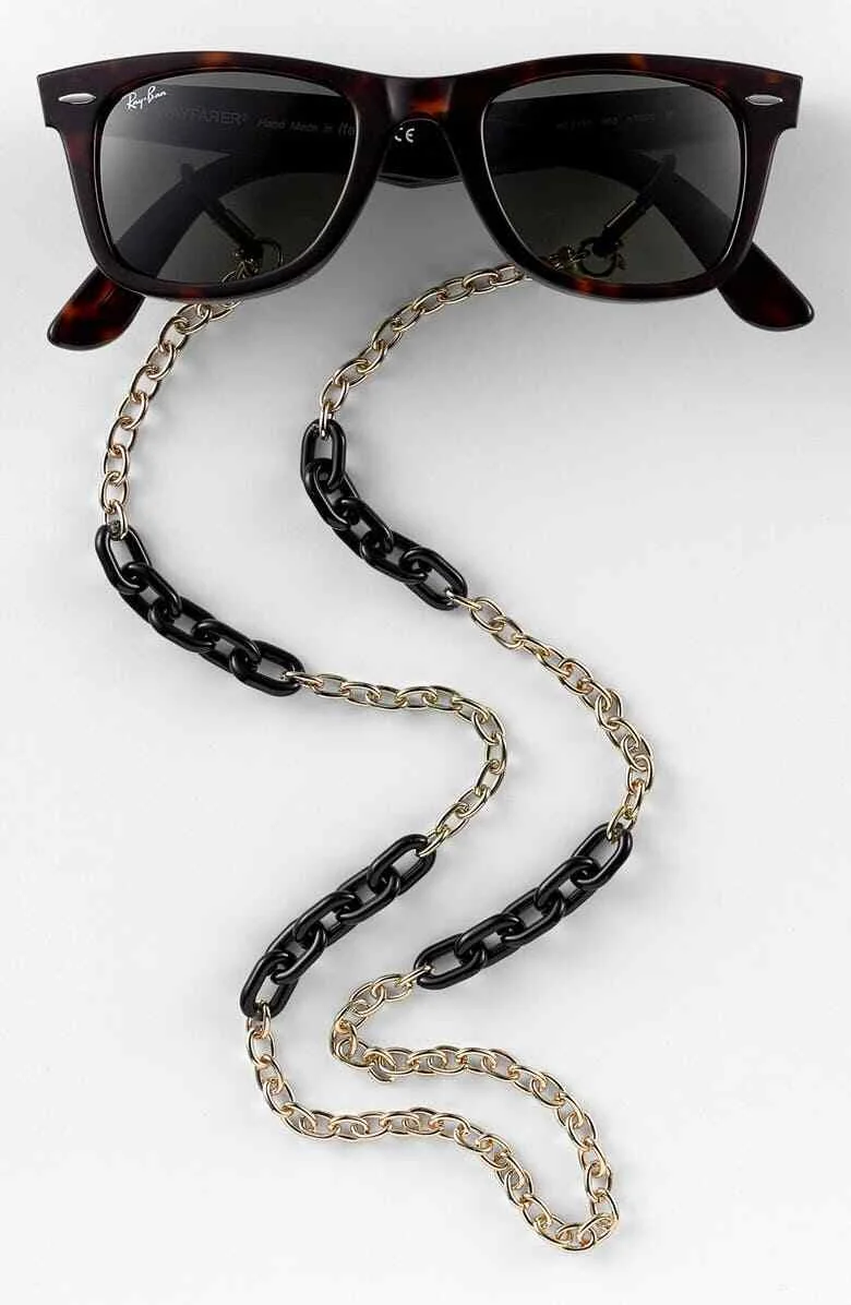 New Corinne McCormack Jones New York Eyeglass Chain clamshell case luggage tags 3