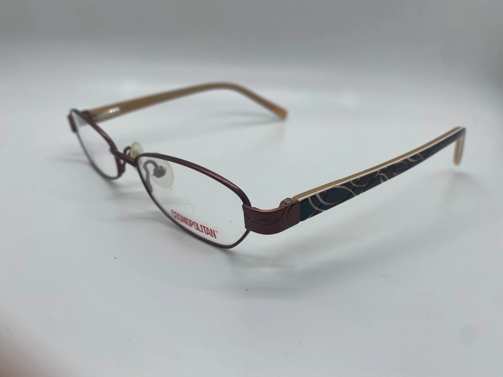 NEW COSMOPOLITAN SWANKY CHOCOLATE AUTHENTIC FRAMES OPTICAL EYEGLASSES 49-17-135