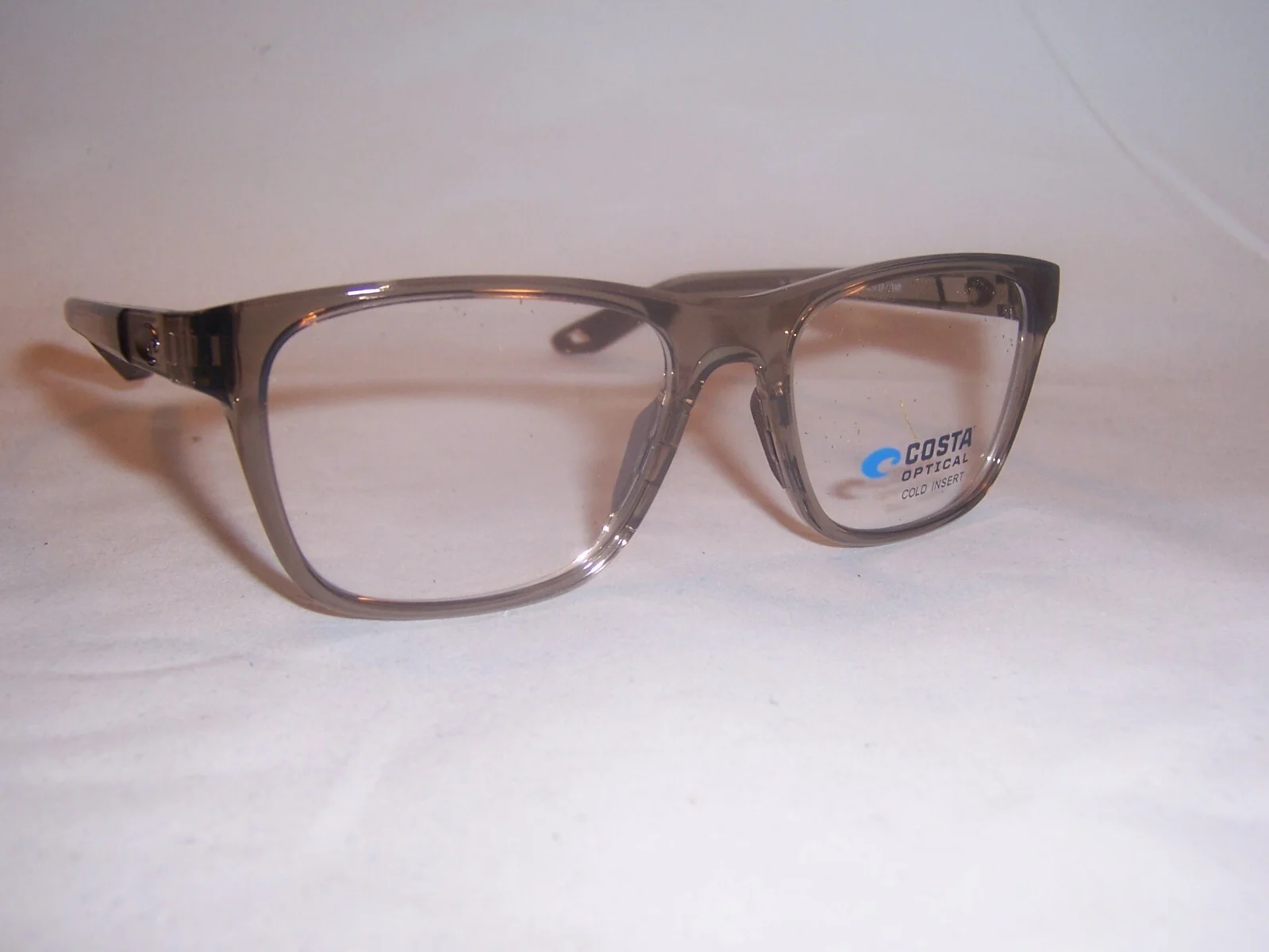 NEW COSTA DEL MAR EYEGLASSES 06A8024 TAUPE CRYSTAL 8024-02 52mm RX AUTHENTIC