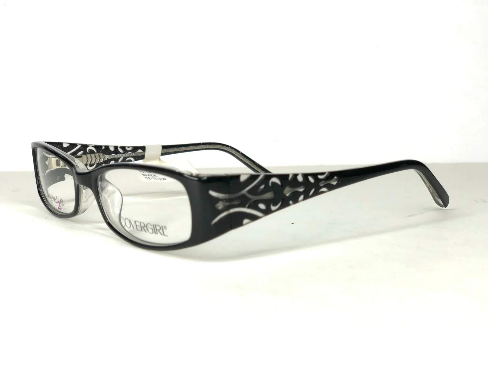 New~ COVERGIRL Eyeglasses FRAMES black CG0824 52-17-135 $76 glasses lens 3