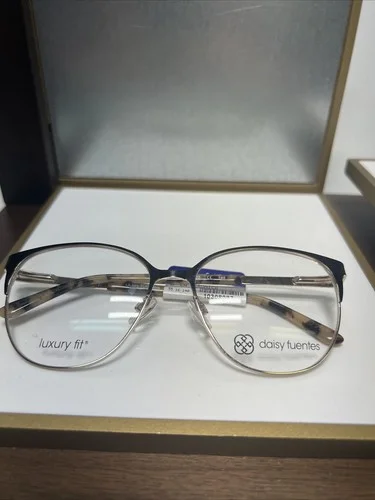 New DAISY FUENTES LA Veronica black Women eyeglasses 55-16-140 Metal frame