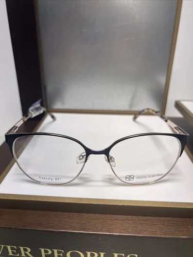 New DAISY FUENTES LA Veronica black Women eyeglasses 55-16-140 Metal frame 3