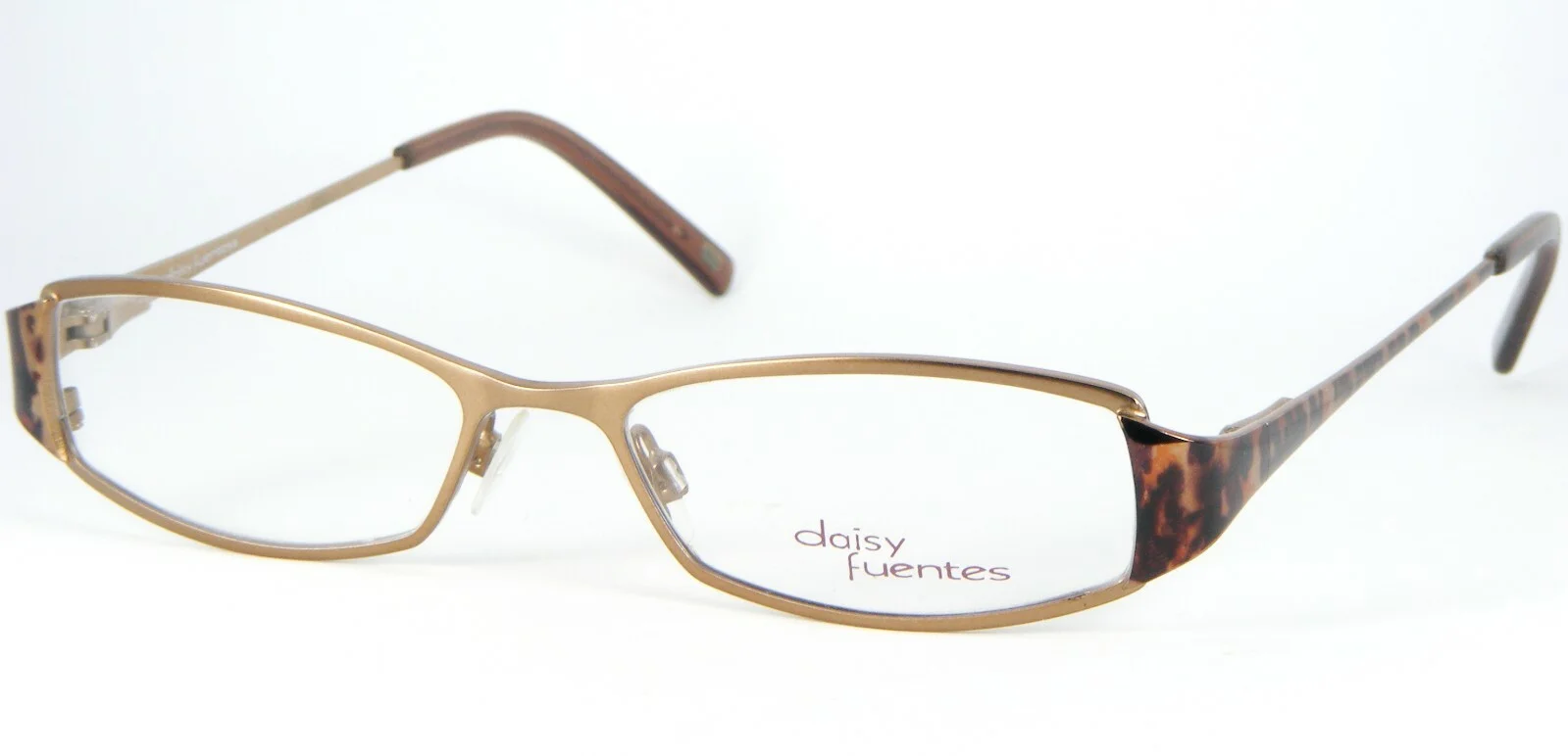 NEW Daisy Fuentes ROSIE 057 / GOLD LEOPARD EYEGLASSES GLASSES FRAME 50-16-135 mm