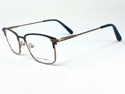 New DANNY GOKEY 79 Dark Green/ Gold Textured Womens Eyeglasses Frame 51-18-140 2