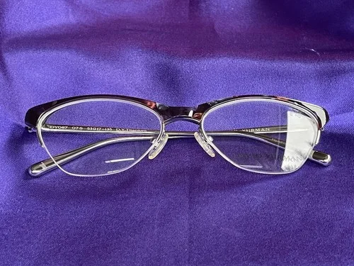 NEW David Yurman DY087 Titanium Eyeglass Frames Cat Eye 53-17-135 Iridescent 2