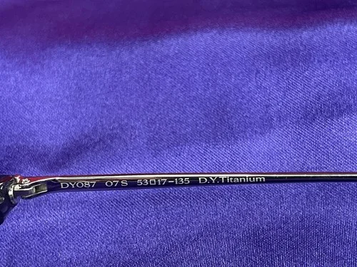 NEW David Yurman DY087 Titanium Eyeglass Frames Cat Eye 53-17-135 Iridescent 4