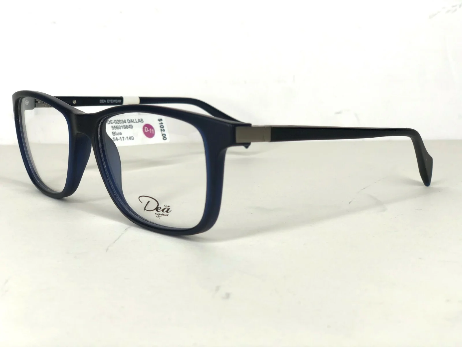 New~ DEA Eyeglasses 2034 Dallas Blue 54-17-140 FRAMES $102 FATHEADZ womens 4