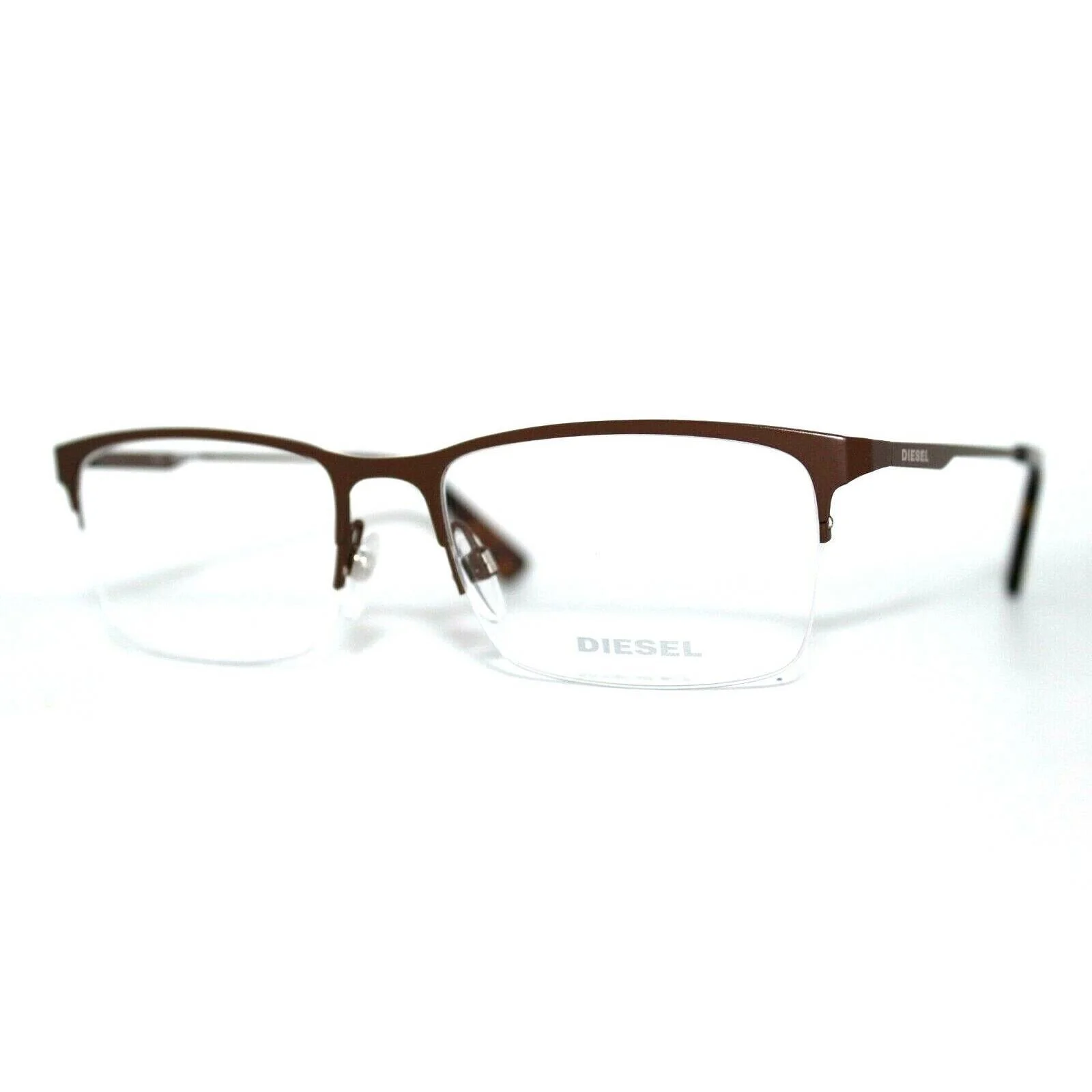 New DIESEL 5202 Matte Black Half Rim Mens Eyeglasses Frame 52-18-145 2