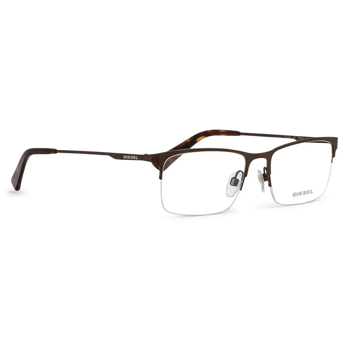 New DIESEL 5202 Matte Black Half Rim Mens Eyeglasses Frame 52-18-145 3