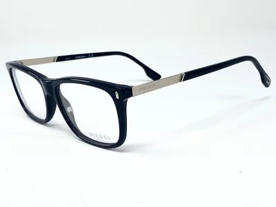 New DIESEL DL5199 Black/ Silver Mens Eyeglasses Frame 53-15-145 2