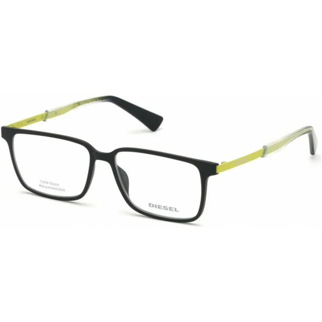 New Diesel Eyeglasses - DL5290 002 - Matte Black/yellow temples (53-14-145) 2