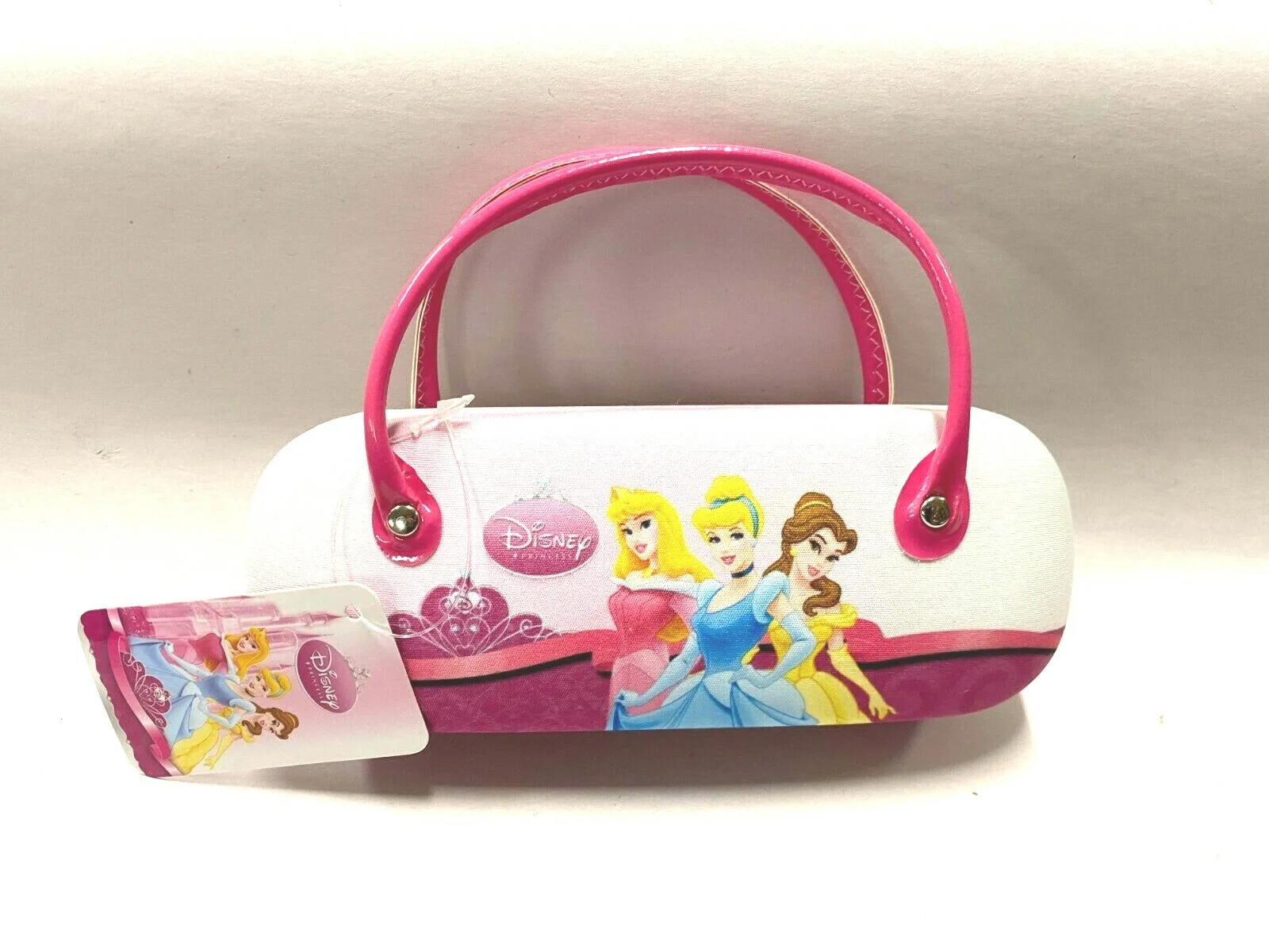 NEW Disney Princess Eyeglass Sunglass Case w/ Carrying Handle, Pink