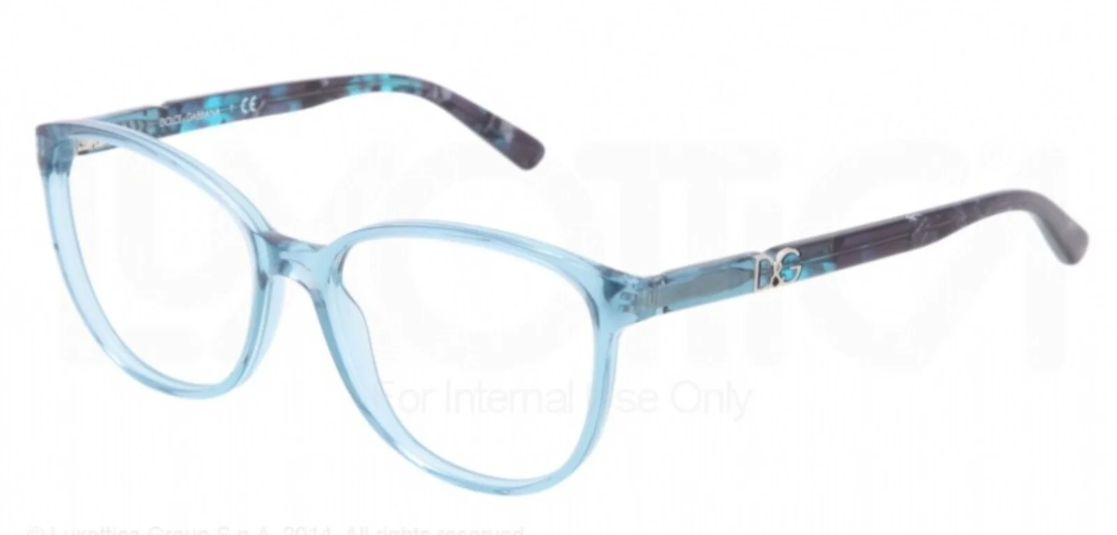 New DOLCE & GABBANA DG3154P 2691 54mm Turquoise Marble Eyeglasses Frames