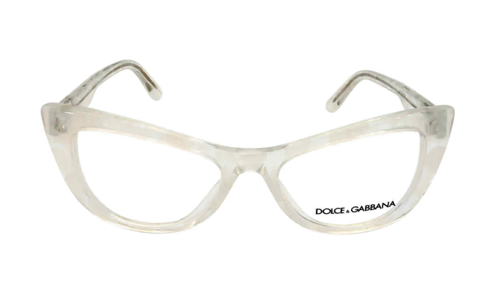 New DOLCE & GABBANA Eyeglasses DG 3354 3348 White Pearl 54-16 145 Cat-Eye Frames 2
