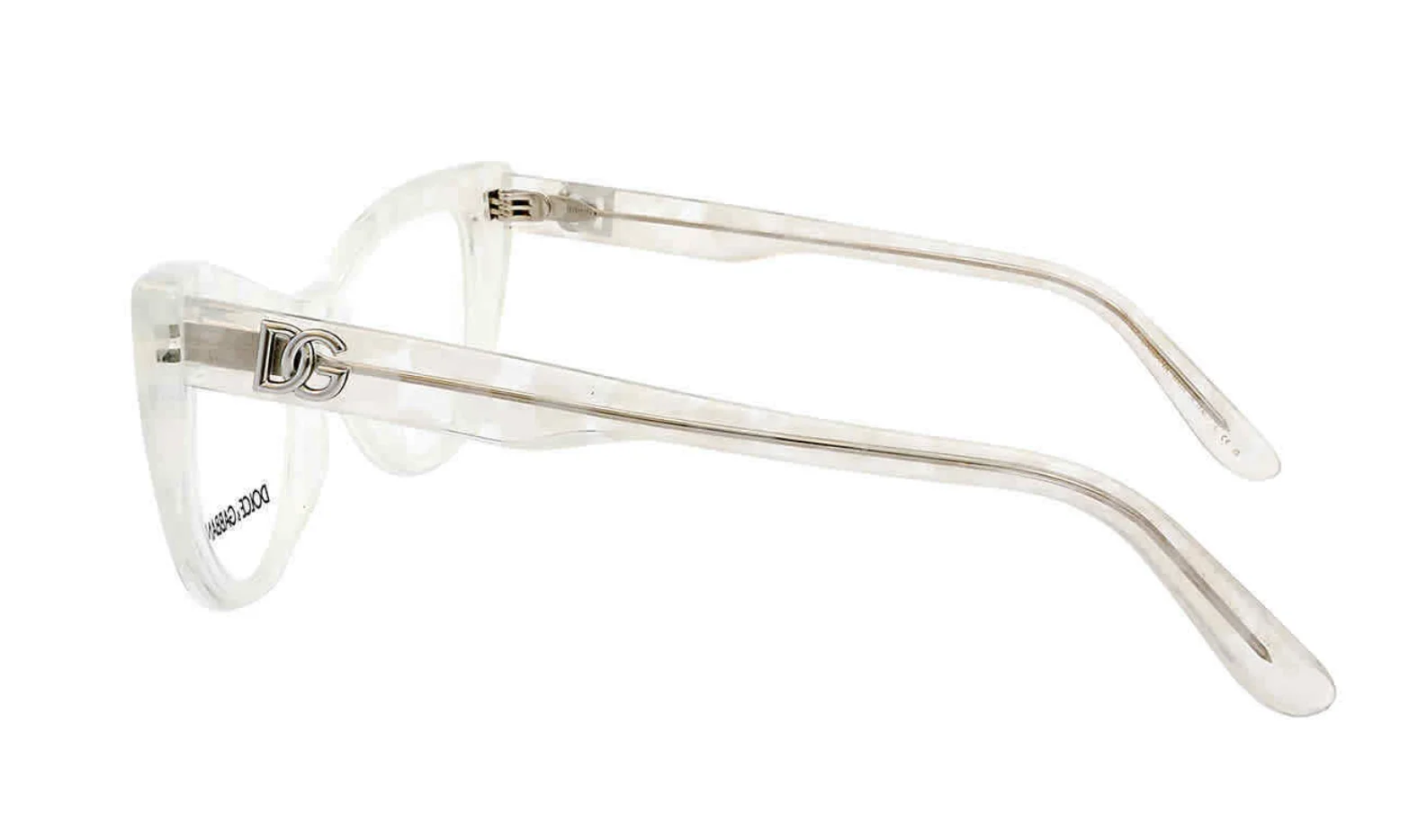 New DOLCE & GABBANA Eyeglasses DG 3354 3348 White Pearl 54-16 145 Cat-Eye Frames 3