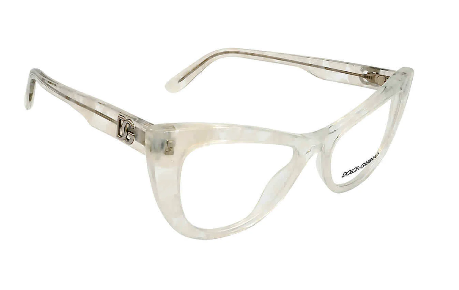 New DOLCE & GABBANA Eyeglasses DG 3354 3348 White Pearl 54-16 145 Cat-Eye Frames 4