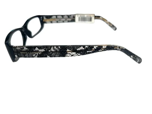 New Dolce & Gabbana Eyeglasses Frames DG3063 1891 Black Lace Square 52-16-135 2