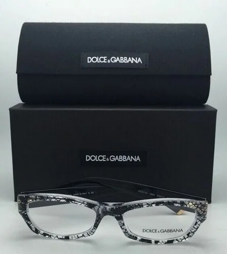 New DOLCE & GABBANA Rx-able Eyeglasses DG 3115 1895 51-17 Clear Black Lace Frame 2