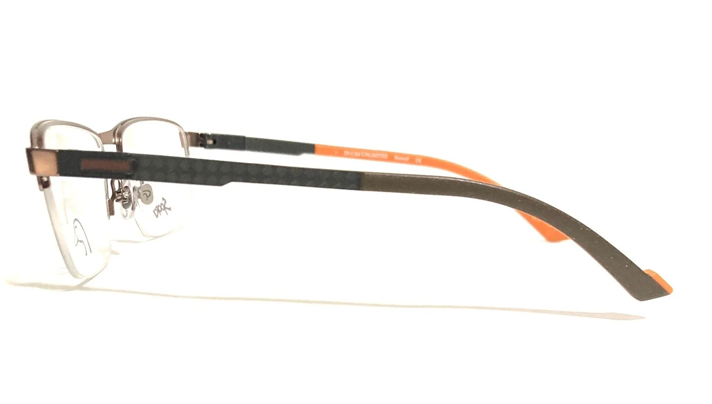 NEW DUCKS UNLIMITED DU DUSTOFF BRBL BROWN CARNON FIBER RX EYEGLASSES 54-18-140MM 3
