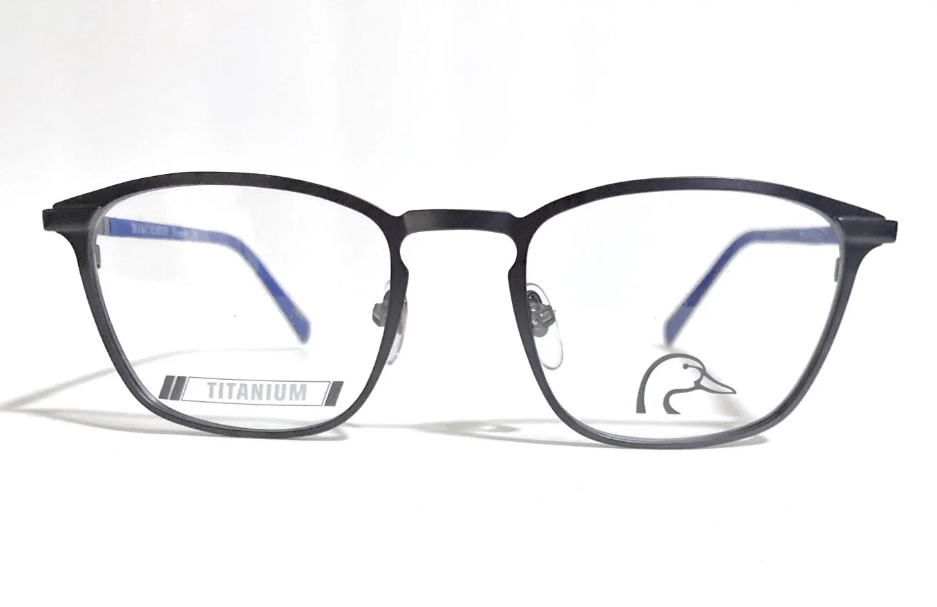 NEW DUCKS UNLIMITED DU FLANKER BLACK GUNMETAL TITANIUM RX EYEGLASSES 50-20-140MM 2