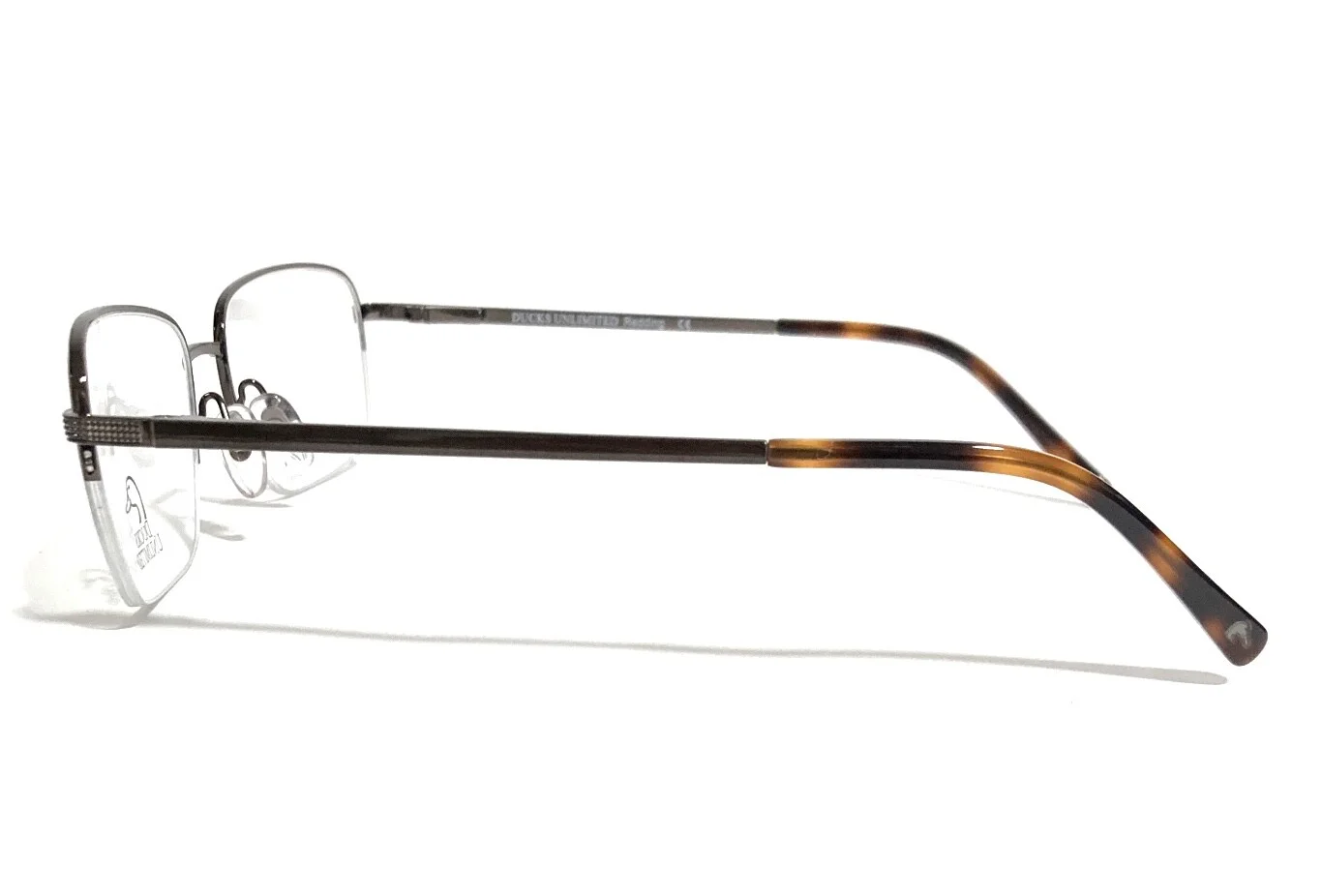 NEW DUCKS UNLIMITED DU REDDING BROWN TITANIUM AUTHENTIC RX EYEGLASSES 55-18-145 3