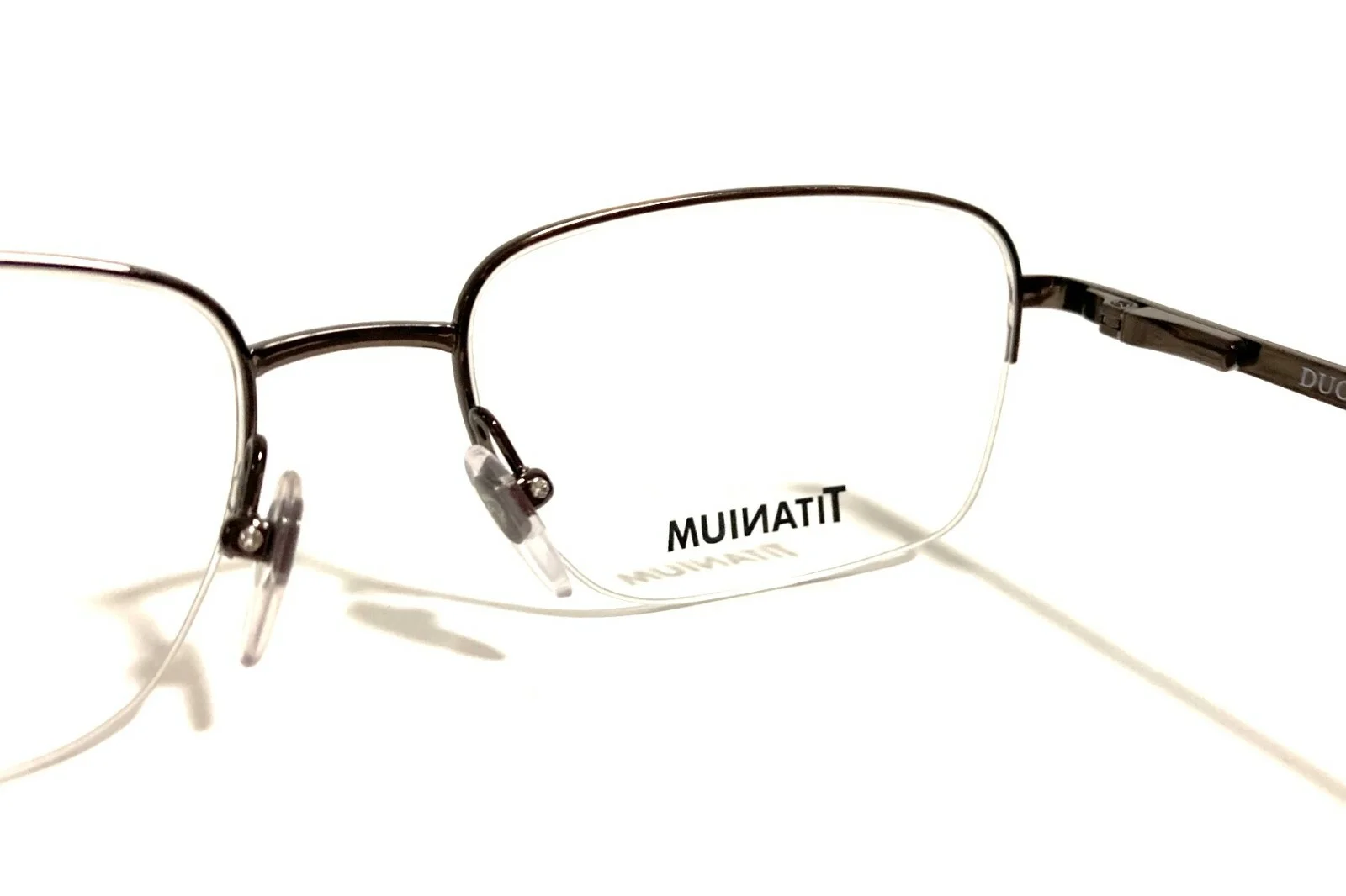 NEW DUCKS UNLIMITED DU REDDING BROWN TITANIUM AUTHENTIC RX EYEGLASSES 55-18-145 4