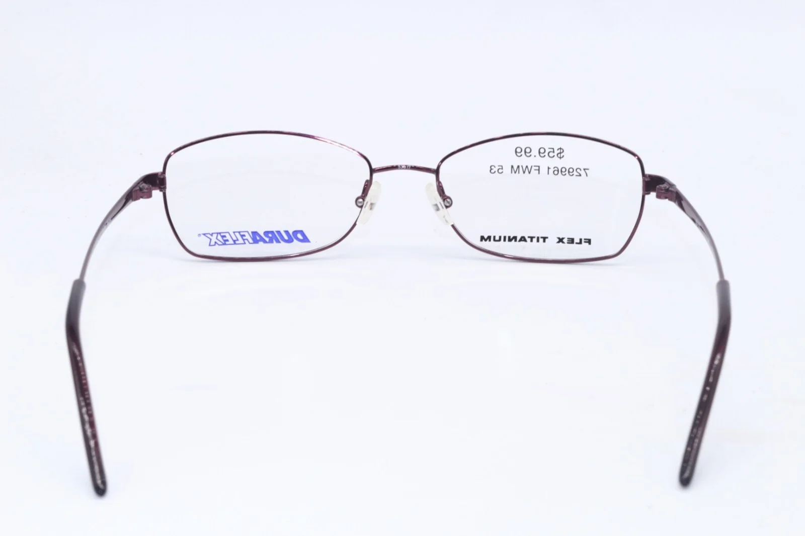 NEW DURAFLEX 2010 512 DARK BERRY VIOLET AUTHENTIC FRAMES EYEGLASSES 53-17 4