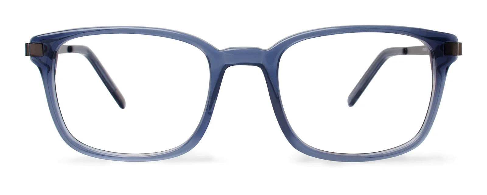 NEW Eco Atlanta Gray Blue Crystal Unisex Recycled Plastic Eyeglasses 49-19
