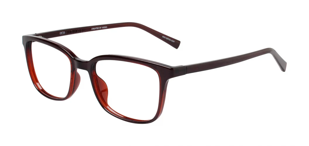 NEW Eco Ganges Brown Shiny Crystal Unisex Recycled Plastic Eyeglasses 48-17 2