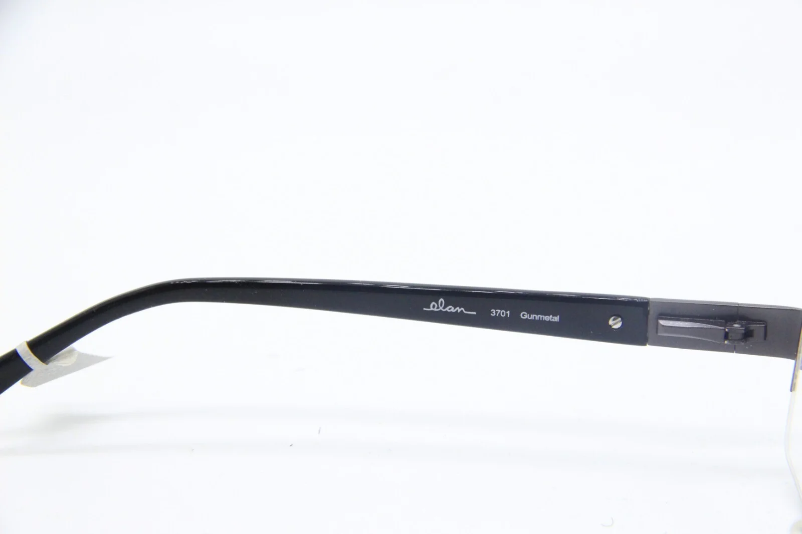 NEW ELAN LE GRAND 37-01 GUNMETAL BLACK AUTHENTIC FRAMES EYEGLASSES 57-18 3