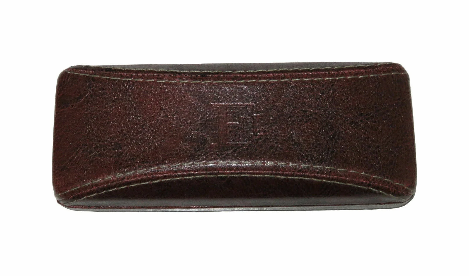 NEW ELEGANZO FAUX LEATHER BLACK/BROWN EYEGLASS FRAME/GLASSES/EYEWEAR HARD CASE ! 3