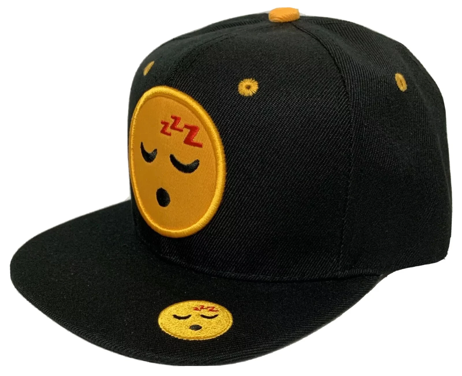 NEW EMOJI EMOTICONS FACE TEAR LAUGHING Zzz Sleep Nerd Shocked SNAPBACK CAP HAT