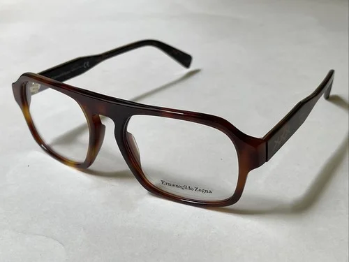 New Ermenegildo Zegna EZ5189 052 Havana Square Eyeglasses 54-18-145 XXX13 Italy
