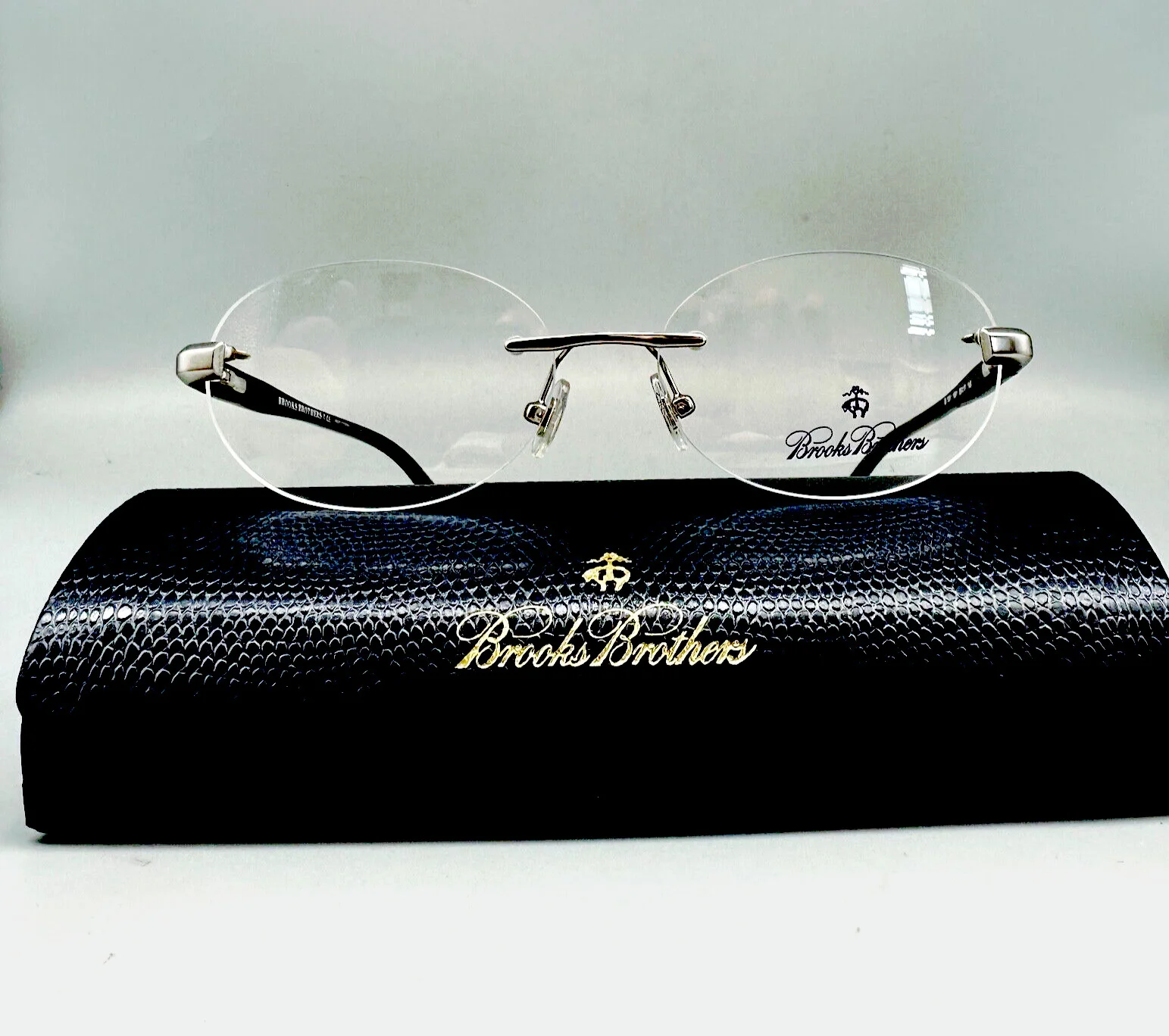 NEW ESSENCE CASSANDRA 00A GOLD SEMI RIMLESS EYEGLASSES WOMENS FRAMES 52-18-135 3
