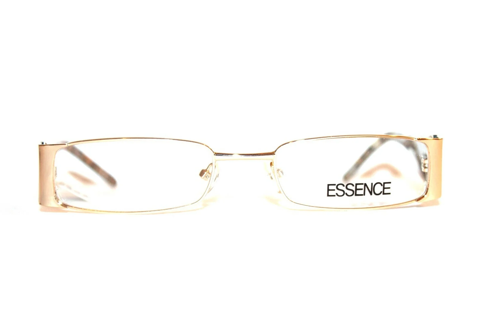 NEW ESSENCE ES121031 060 GOLD BLACK EYEGLASSES LARGE ADULTS RX FRAMES 53-20-145 2