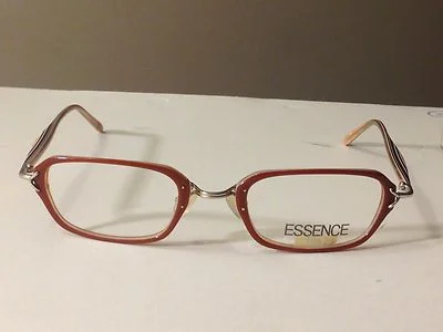 New ESSENCE EYEGLASS WOMENS FRAMES rust orange / multi color temples 51-23-140