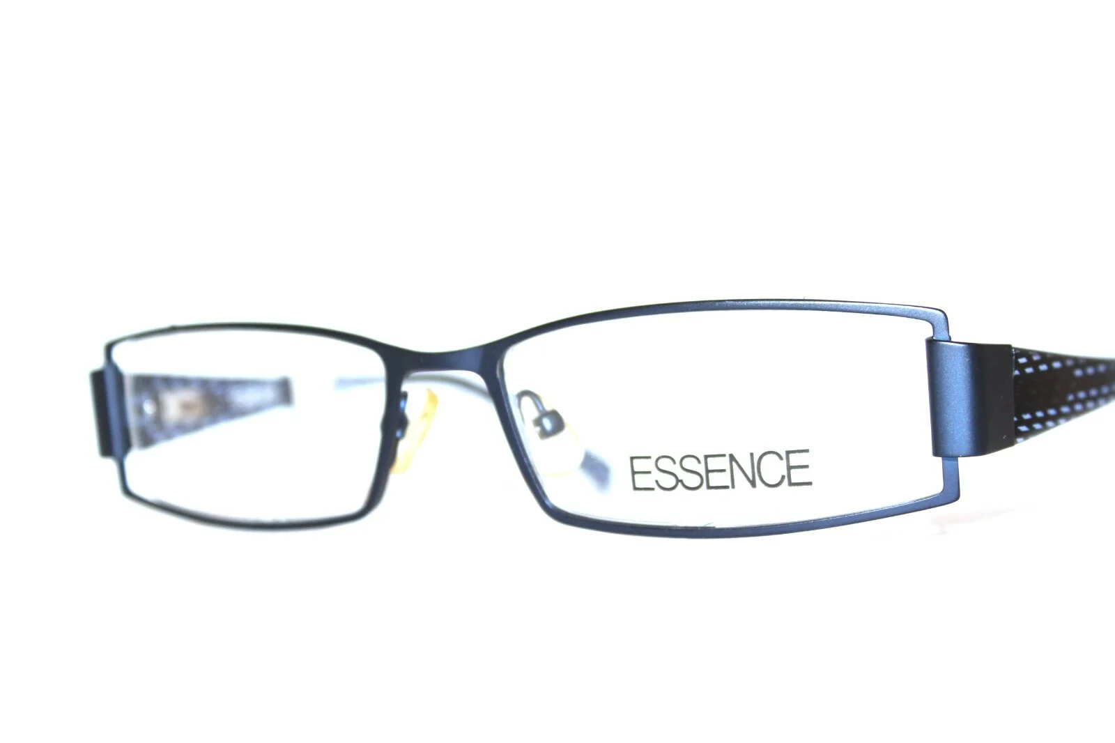 NEW ESSENCE NATALIE MATTE BLUE SEMI RIMLESS EYEGLASSES LARGE RX FRAMES 52-17-135 3