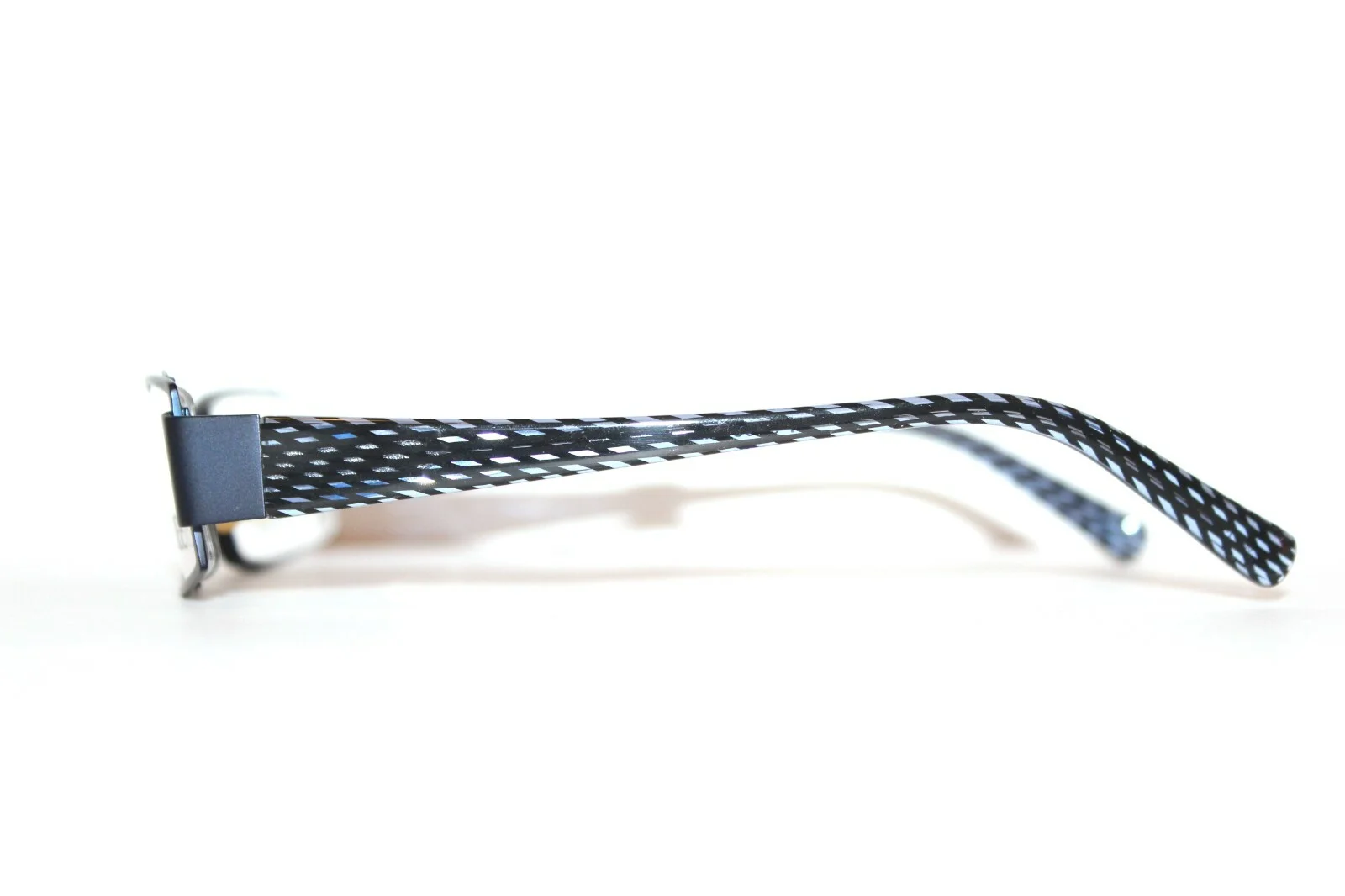 NEW ESSENCE NATALIE MATTE BLUE SEMI RIMLESS EYEGLASSES LARGE RX FRAMES 52-17-135 4