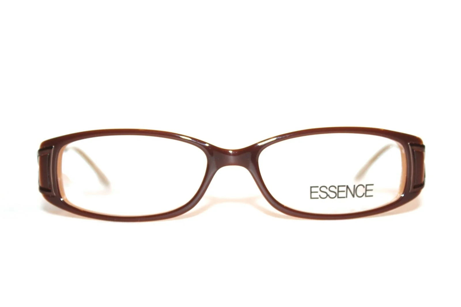 NEW ESSENCE RIHANA COL.A BROWN EYEGLASSES WOMENS RX LARGE RX FRAMES 54-16-135 2