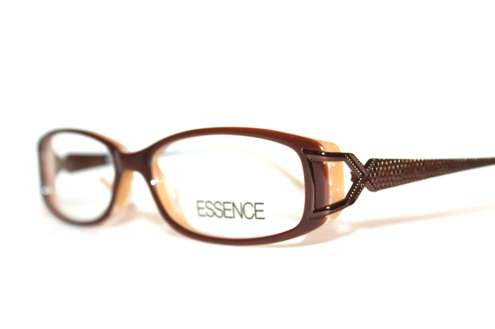 NEW ESSENCE RIHANA COL.A BROWN EYEGLASSES WOMENS RX LARGE RX FRAMES 54-16-135 3