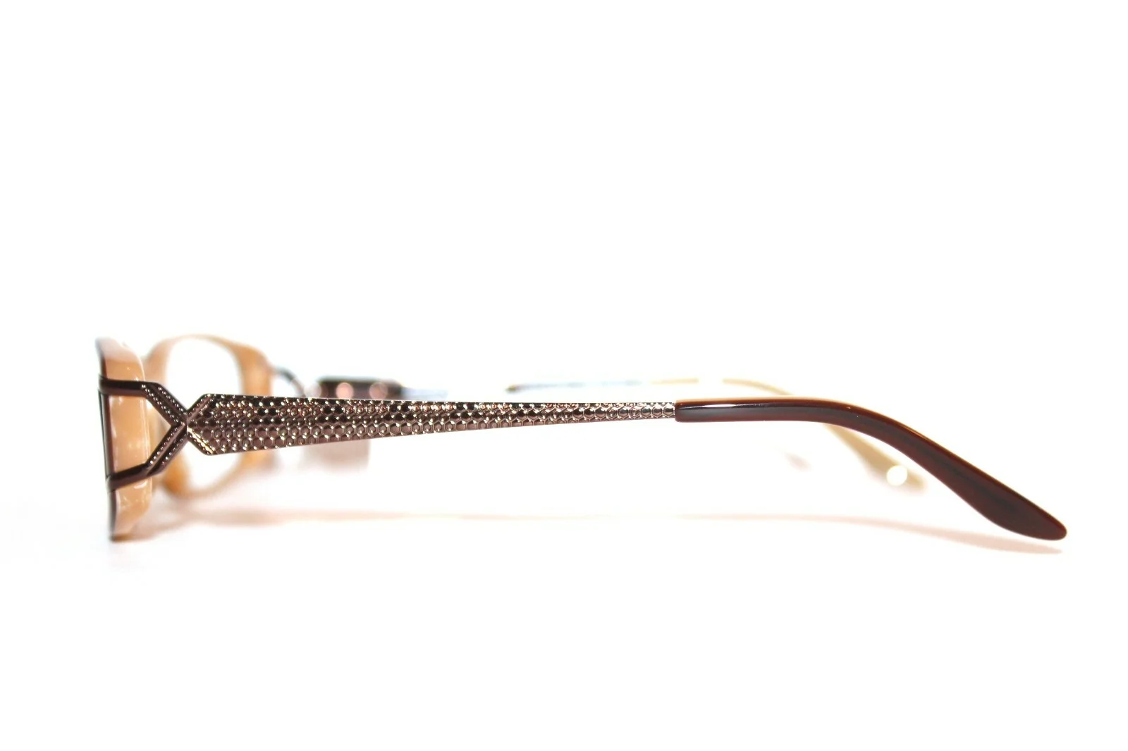 NEW ESSENCE RIHANA COL.A BROWN EYEGLASSES WOMENS RX LARGE RX FRAMES 54-16-135 4